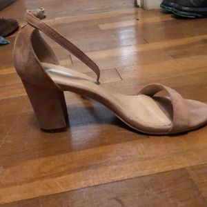 Blush block heel